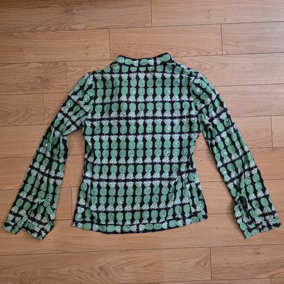 Tory Burch Pineapple Tunic Top- 2 - Picture 7 of 13